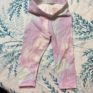 Cat & Jack Kids Pastel Tie-Dye Leggings - Pink and Cream